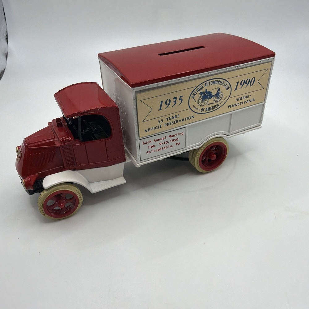Rare Ertl‎ 1926 Mack Delivery Truck Antique Automobile Club Bank. Gold Logo.